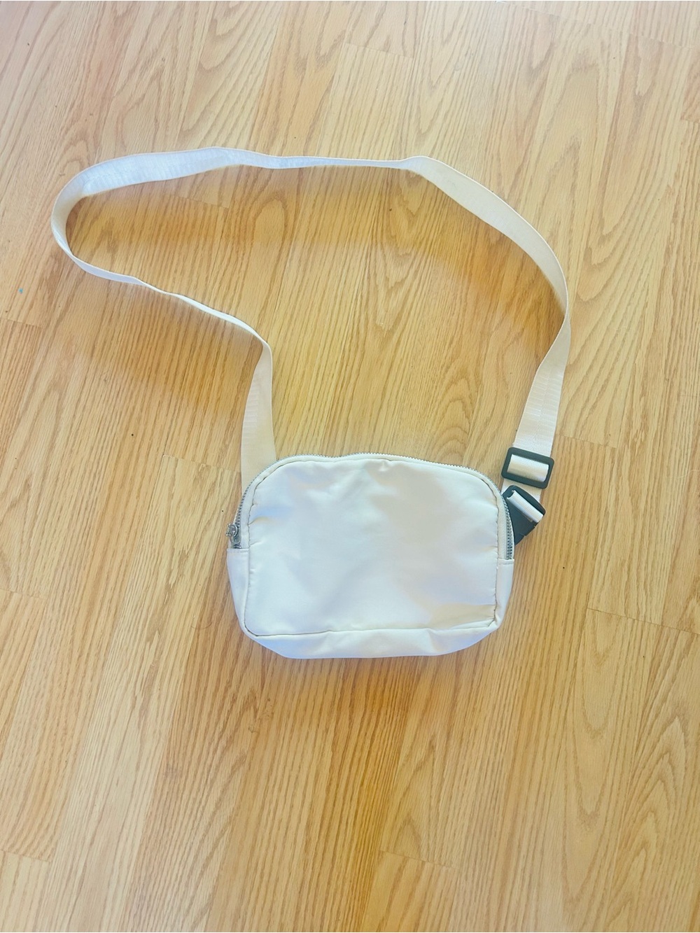 Minimal White Crossbody Bag